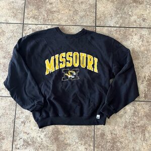 Vintage black Mizzou crewneck sweatshirt. Size M